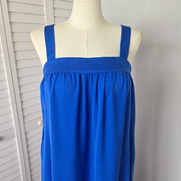 J. Crew Square Neck Maxi Dress‎ Women's 12 Minimalist Feminine Vacation Greece - Picture 2 of 11